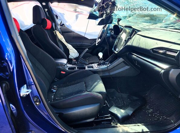 JF1VBAH67R9810271 2024 SUBARU WRX Blue Vista interior delantera