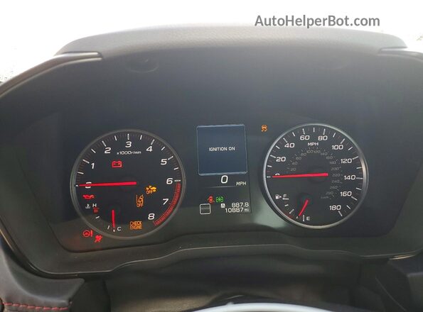 JF1VBAH69S9803117 2025 SUBARU WRX Silver Widok zestawu wskaźników