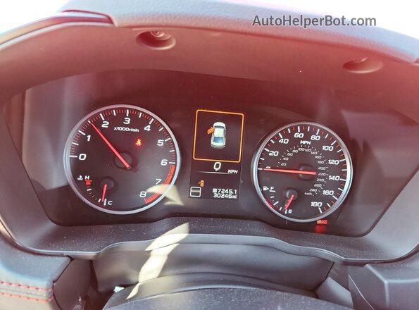 JF1VBAL60N9028203 2022 SUBARU WRX Красный Вид щитка приборов