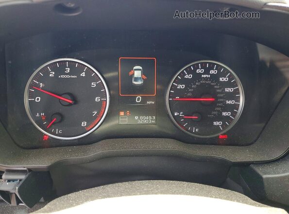 JF1VBAL64P9816310 2023 SUBARU WRX Blue ხელსაწყოთა პანელის ხედი
