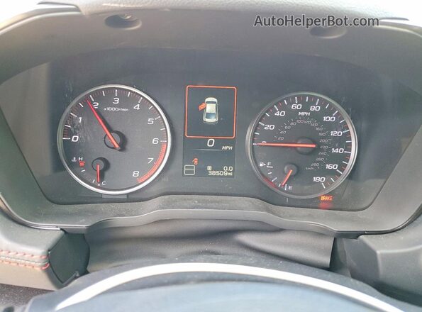 JF1VBAL66P9800187 2023 SUBARU WRX Blue Widok zestawu wskaźników