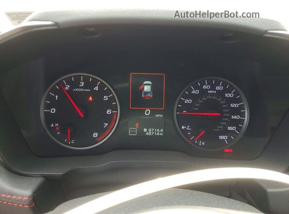 JF1VBAL66P9806457 2023 SUBARU WRX Blue Vista del cuadro de instrumentos