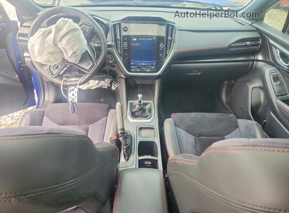 JF1VBAL68P9809148 2023 SUBARU WRX Blue Առջևի վահանակի տեսք