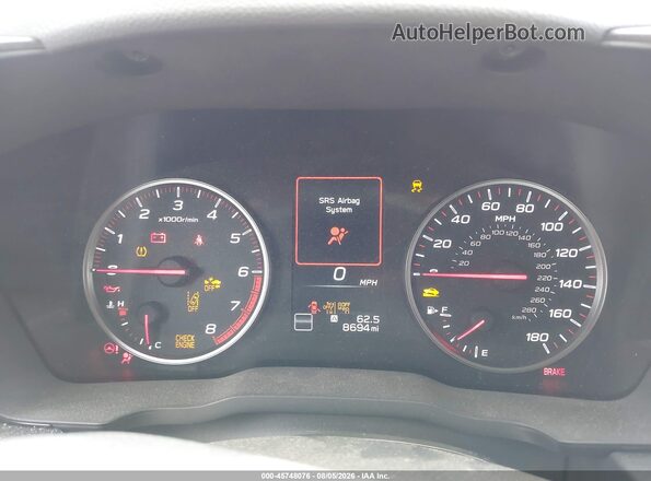 JF1VBAY68R9804866 2024 SUBARU WRX Silver Вид задніх сидінь