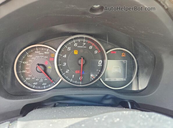 JF1ZCAC10H9601804 2017 SUBARU BRZ Yellow Instrument cluster view