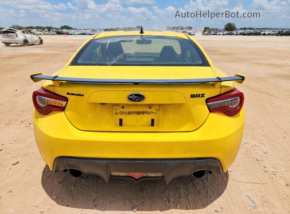 JF1ZCAC10H9601804 2017 SUBARU BRZ Yellow Rear view