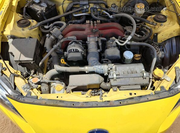 JF1ZCAC10H9601804 2017 SUBARU BRZ Yellow Rear interior view