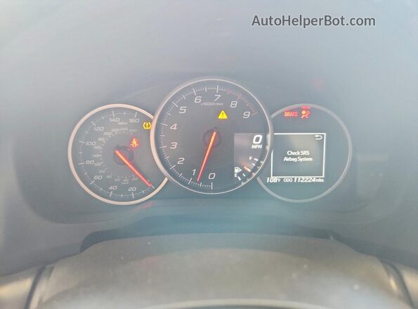 JF1ZCAC10H9605156 2017 SUBARU BRZ Silver Instrument cluster view