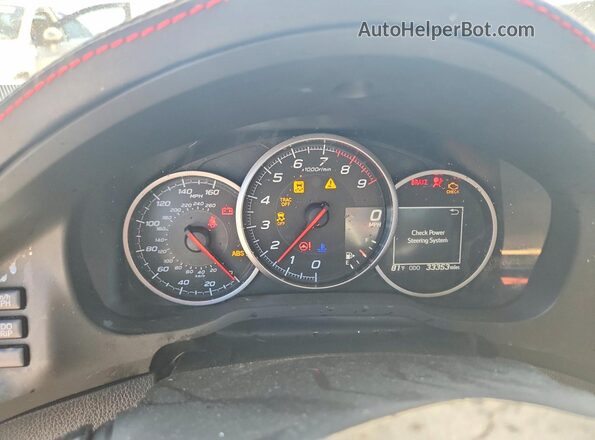 JF1ZCAC17L9701648 2020 SUBARU BRZ White Instrument cluster view