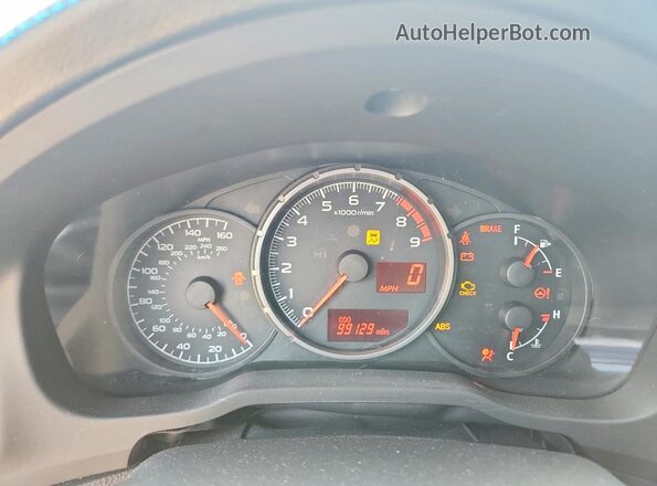 JF1ZCAC19G9600276 2016 SUBARU BRZ Синий Вид щитка приборов