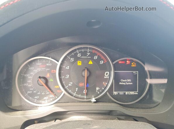 JF1ZCAD15J9600944 2018 SUBARU BRZ Blue Instrument cluster view