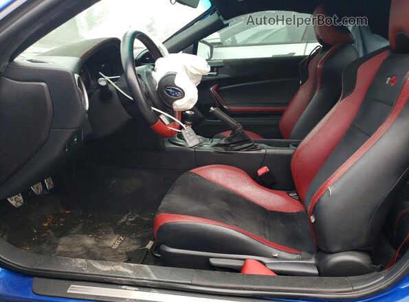 JF1ZCAD16J9600984 2018 SUBARU BRZ Синий Вид салона спереди