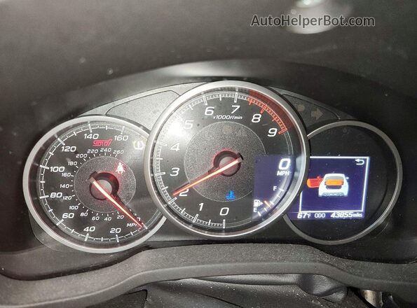 JF1ZCAD1XJ9600941 2018 SUBARU BRZ White Սարքավորումների վահանակի տեսք