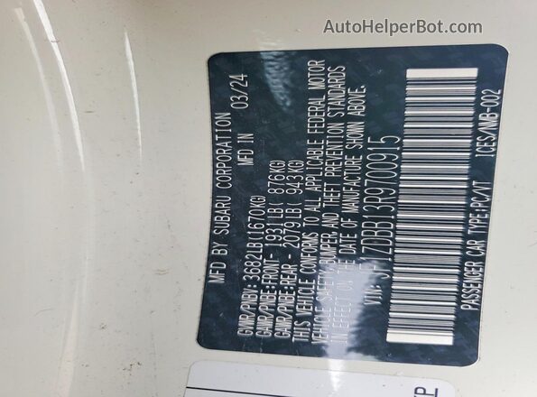 JF1ZDBB13R9700915 2024 SUBARU BRZ White Շարժիչի բաժամունքի տեսք