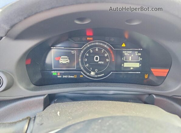 JF1ZDBE19R9702373 2024 SUBARU BRZ Blue ხელსაწყოთა პანელის ხედი