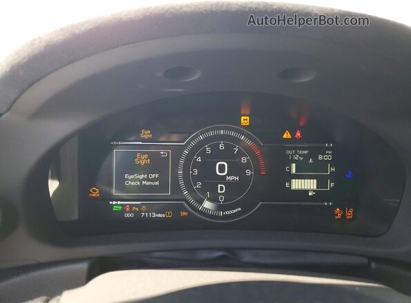 JF1ZNBE13S8756180 2025 TOYOTA GR Silver Вид щитка приладів