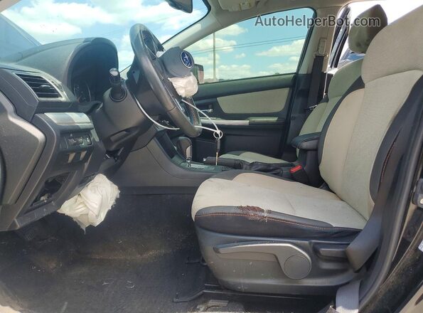 JF2GPABC0G8266770 2016 SUBARU CROSSTREK Black წინა სალონის ხედი