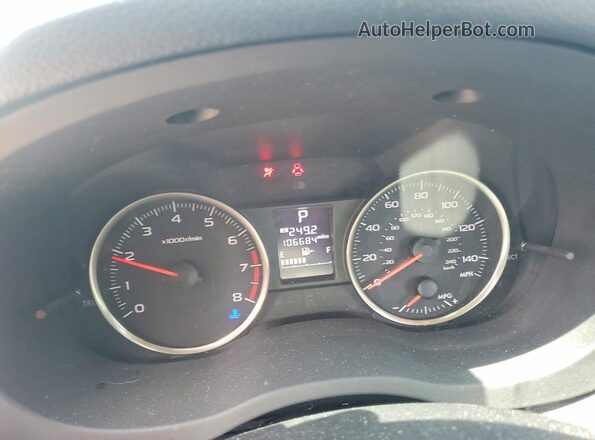 JF2GPABC0G8266770 2016 SUBARU CROSSTREK Black ხელსაწყოთა პანელის ხედი