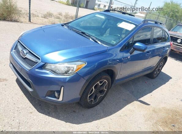 JF2GPABC0HH251204 2017 SUBARU CROSSTREK Blue Առջևի ձախ երեք քառորդ տեսարան