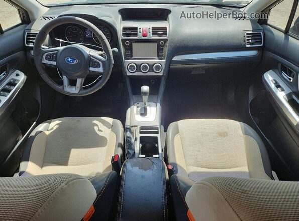 JF2GPABC1G8249587 2016 SUBARU CROSSTREK Black Widok deski rozdzielczej