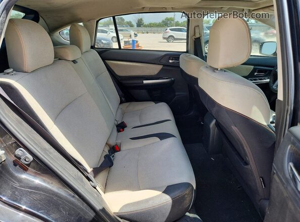 JF2GPABC1G8249587 2016 SUBARU CROSSTREK Black Widok wnętrza z tyłu