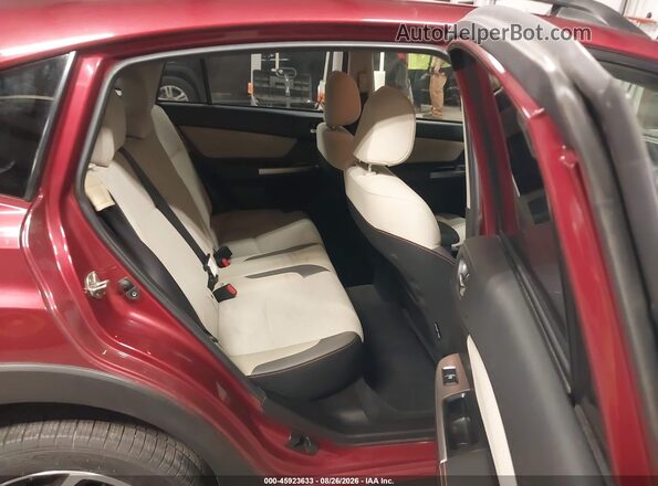 JF2GPABC1G8293279 2016 SUBARU CROSSTREK Burgundy Vista de la etiqueta del VIN