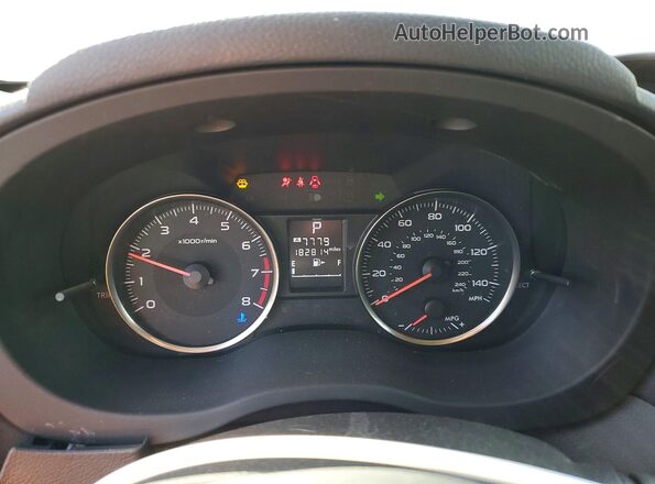 JF2GPABC2G8334177 2016 SUBARU CROSSTREK Blue Вид щитка приладів