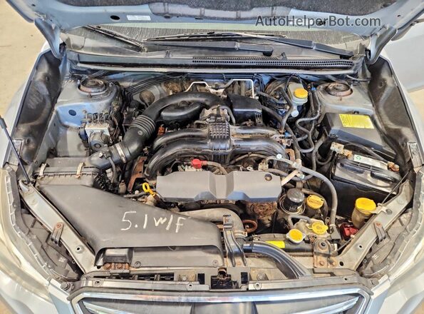 JF2GPABC2G9206550 2016 SUBARU CROSSTREK Silver Vista del compartimento del motor