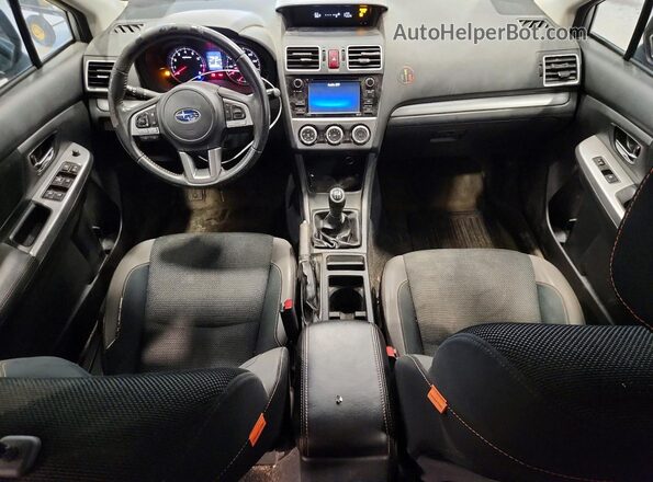 JF2GPABC2G9206550 2016 SUBARU CROSSTREK Silver Vista del salpicadero