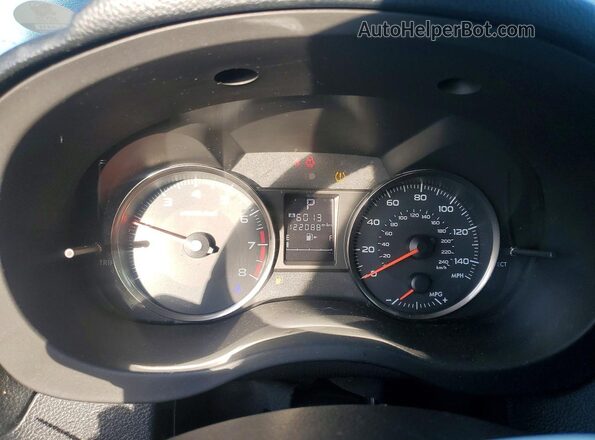 JF2GPABC2GH251283 2016 SUBARU CROSSTREK Black Widok zestawu wskaźników
