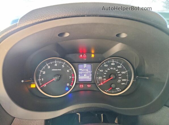 JF2GPABC2GH253972 2016 SUBARU CROSSTREK Blue ხელსაწყოთა პანელის ხედი