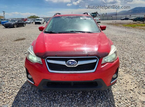 JF2GPABC2H8204448 2017 SUBARU CROSSTREK Red Widok tylnych siedzeń