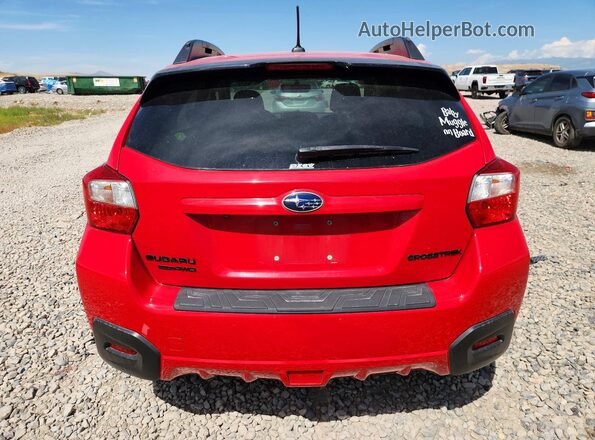 JF2GPABC2H8204448 2017 SUBARU CROSSTREK Red Widok wnętrza z tyłu