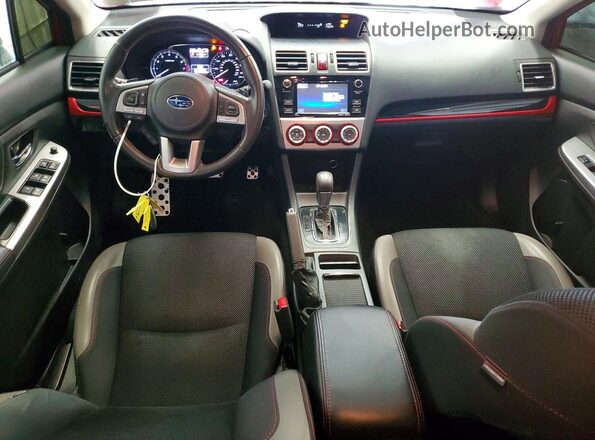 JF2GPABC2H8206863 2017 SUBARU CROSSTREK Red Widok deski rozdzielczej