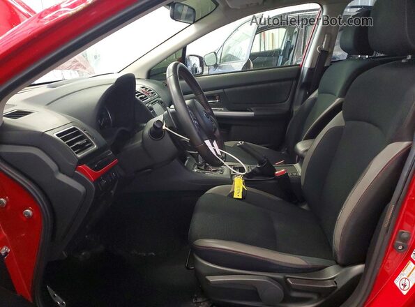 JF2GPABC2H8206863 2017 SUBARU CROSSTREK Red Widok wnętrza z przodu