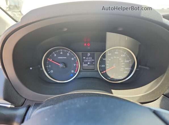 JF2GPABC2H8225588 2017 SUBARU CROSSTREK Белый Вид щитка приборов
