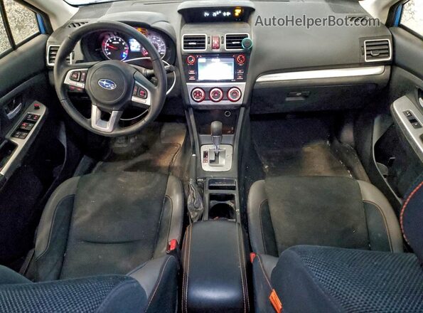 JF2GPABC2HH238941 2017 SUBARU CROSSTREK Blue Widok deski rozdzielczej