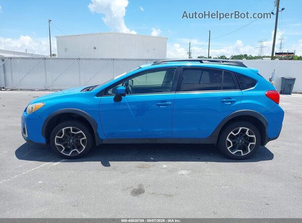 JF2GPABC3G8343034 2016 SUBARU CROSSTREK Light Blue Սալոնի 360 աստիճան տեսք