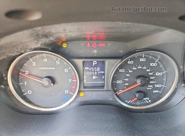 JF2GPABC3HH234493 2017 SUBARU CROSSTREK Белый Вид щитка приборов