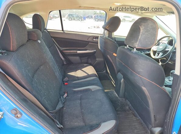 JF2GPABC4G8329160 2016 SUBARU CROSSTREK Blue უკანა სალონის ხედი