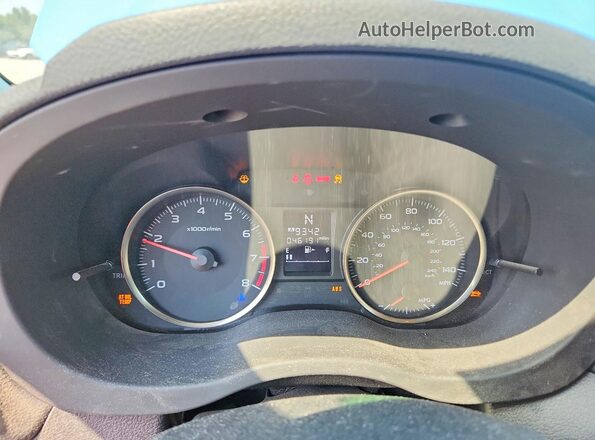 JF2GPABC4G8329160 2016 SUBARU CROSSTREK Blue ხელსაწყოთა პანელის ხედი
