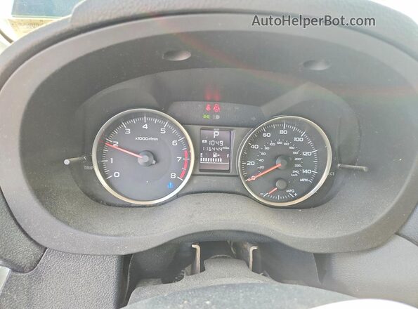 JF2GPABC4H8219467 2017 SUBARU CROSSTREK Charcoal Vista del cuadro de instrumentos