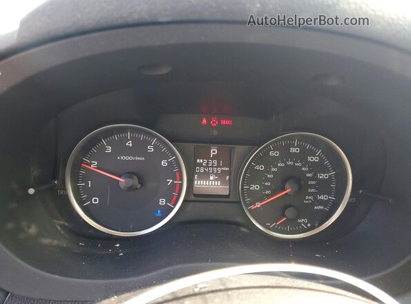 JF2GPABC4H8229206 2017 SUBARU CROSSTREK Silver Սարքավորումների վահանակի տեսք