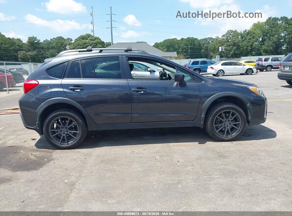 JF2GPABC4HG209544 2017 SUBARU CROSSTREK Black Widok wnętrza z tyłu