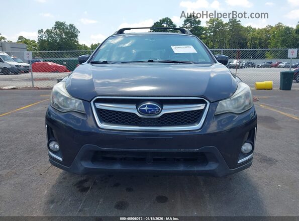 JF2GPABC4HG209544 2017 SUBARU CROSSTREK Black Widok zestawu wskaźników