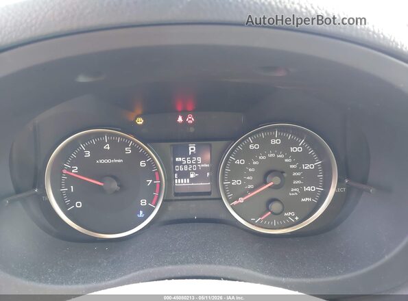 JF2GPABC5G8226314 2016 SUBARU CROSSTREK Burgundy Հետևի նստատեղերի տեսք