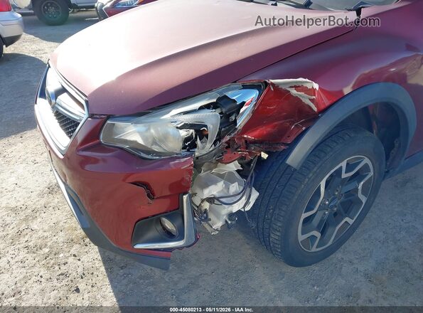 JF2GPABC5G8226314 2016 SUBARU CROSSTREK Burgundy Դիմացի տեսք