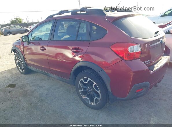 JF2GPABC5G8226314 2016 SUBARU CROSSTREK Burgundy Հետևի ձախ