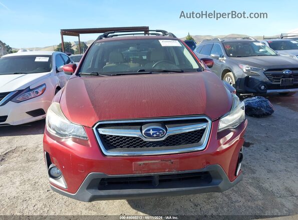 JF2GPABC5G8226314 2016 SUBARU CROSSTREK Burgundy Սարքավորումների վահանակի տեսք