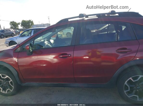 JF2GPABC5G8226314 2016 SUBARU CROSSTREK Burgundy Սալոնի 360 աստիճան տեսք